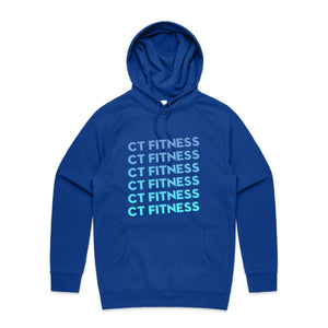 CT Fitness Blue Ombre Hoodie Sweatshirt