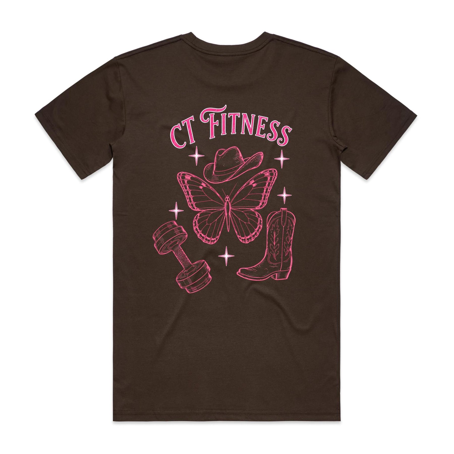 Butterfly effect comp tee - dark chocolate