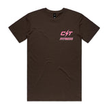 Butterfly effect comp tee - dark chocolate