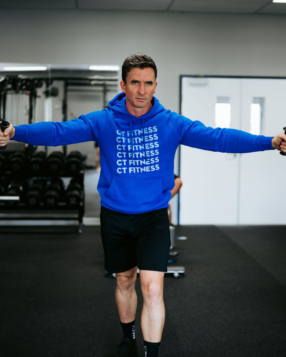 CT Fitness Blue Ombre Hoodie Sweatshirt
