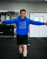 CT Fitness Blue Ombre Hoodie Sweatshirt