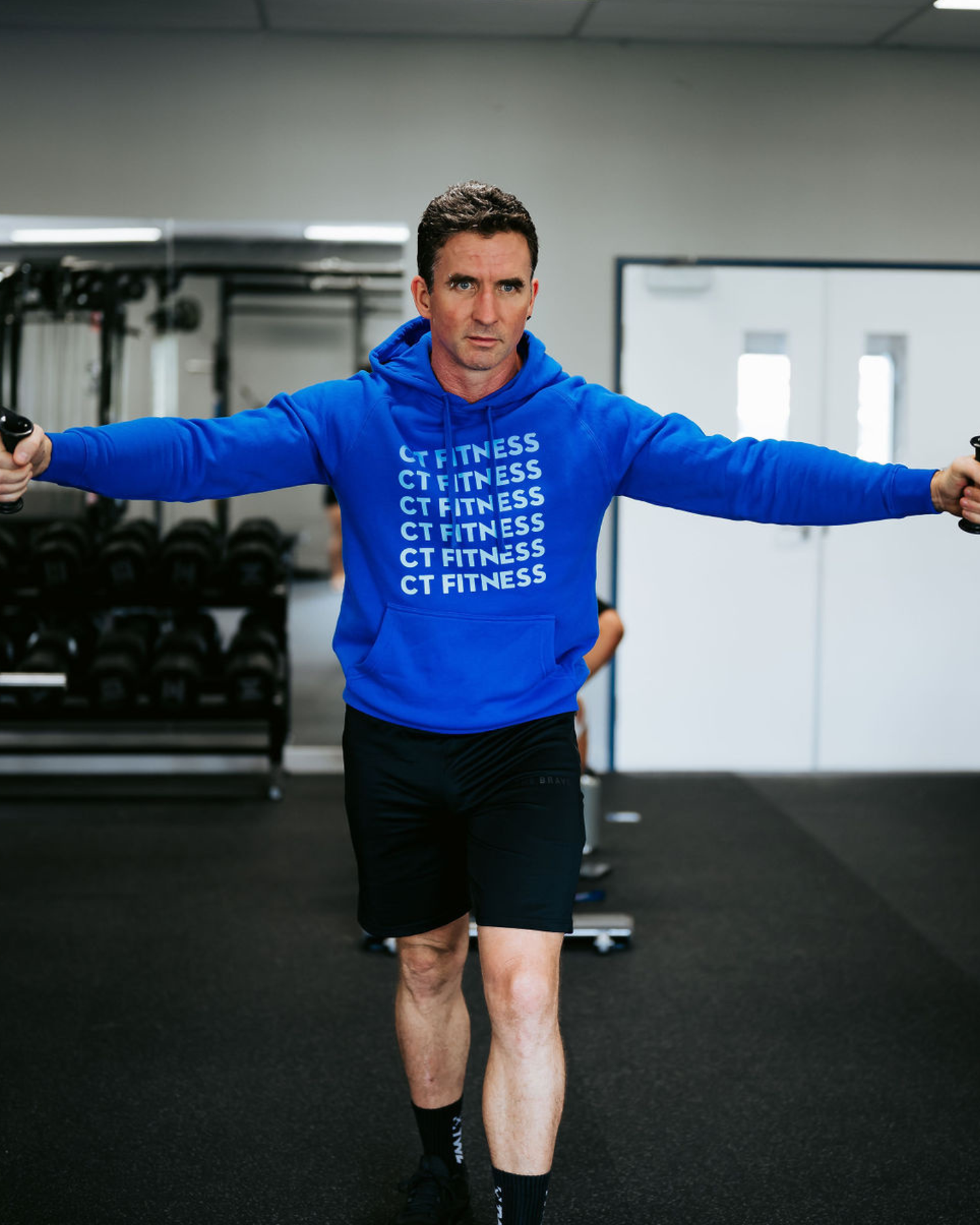 CT Fitness Blue Ombre Hoodie Sweatshirt
